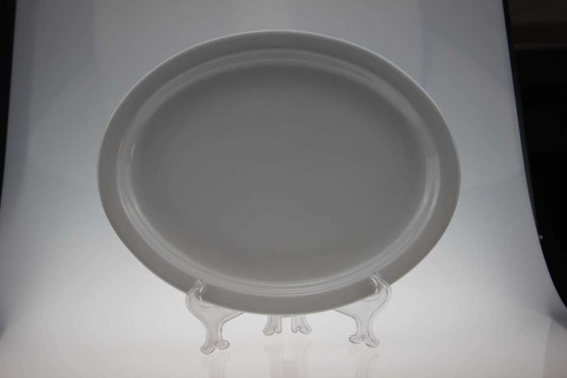 9.5′plain White Ceramic Fish Plate